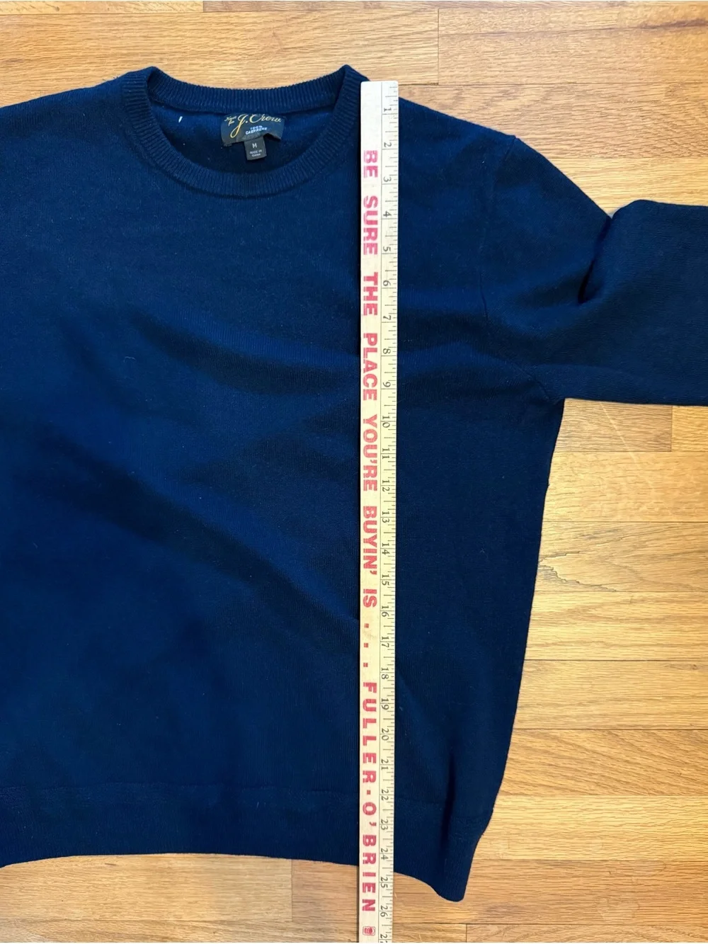 J.Crew 100% Cashmere Crewneck Sweater Navy Blue